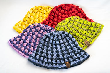 Crochet Bucket Hat - Purple